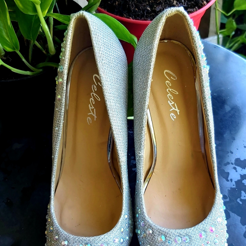 Celeste Rhinestone Pumps - Picture 6 of 16